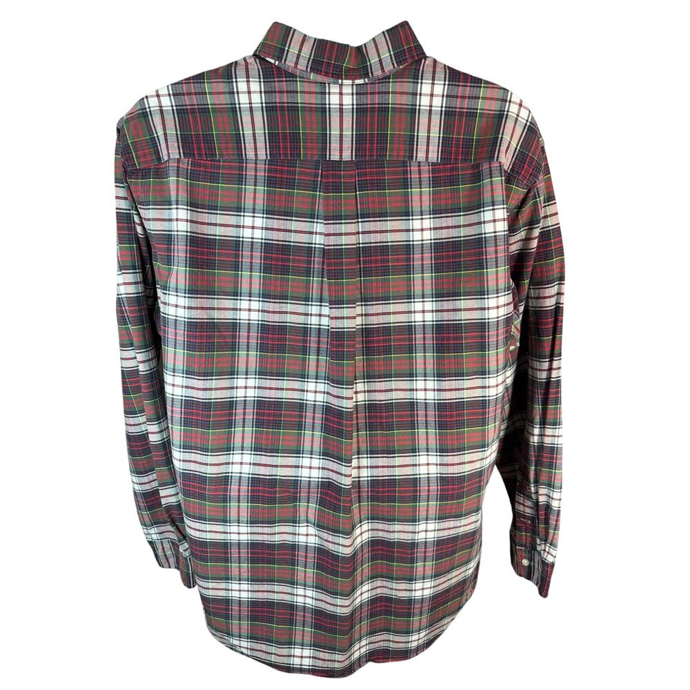 POLO RALPH LAUREN SHIRT — Red Green Yellow Plaid Classic Fit Men's XL - Picture 2 of 9